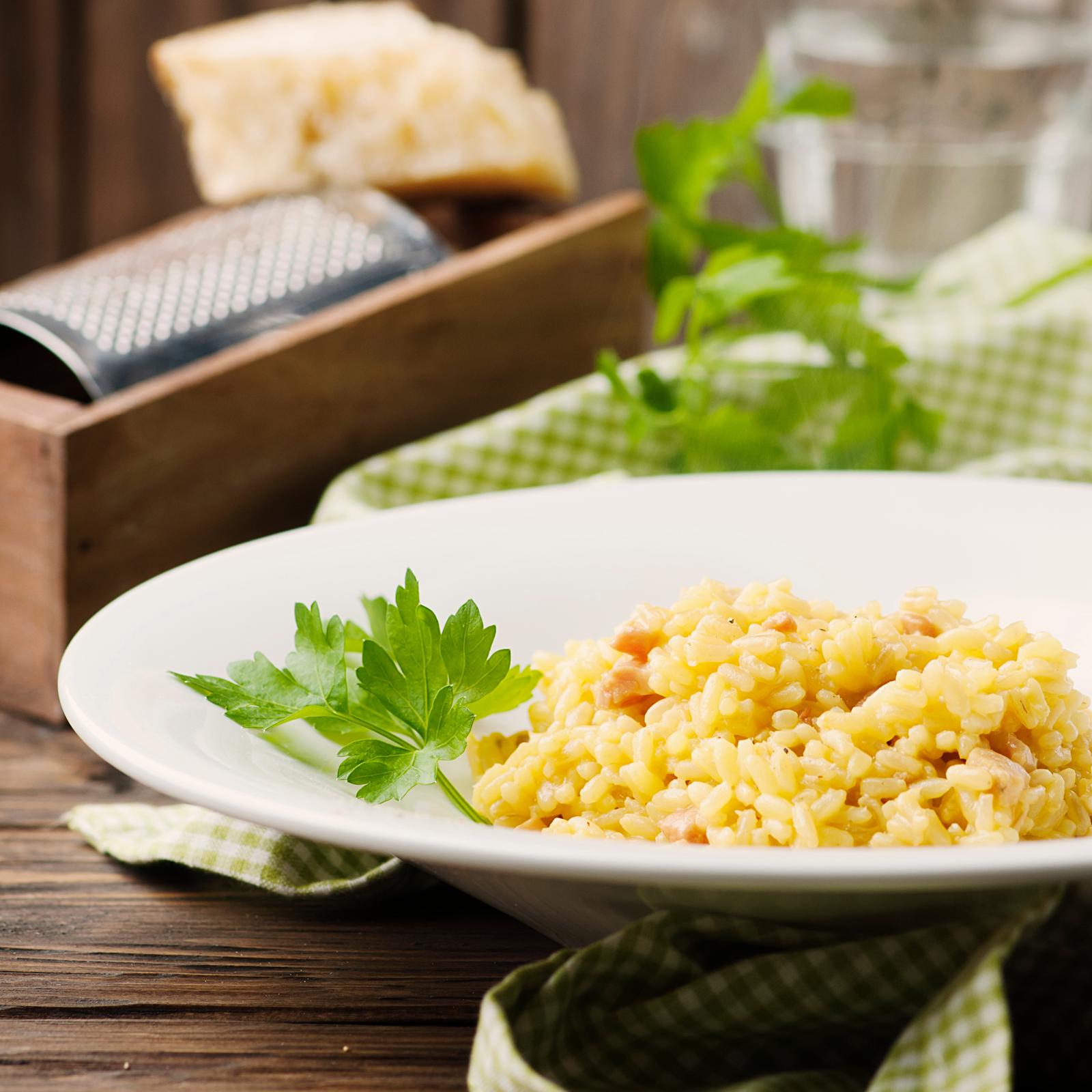 Risotto zafferano e salsiccia